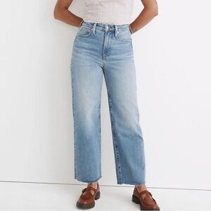 Madewell Tall Curvy Perfect Vintage Wide-Leg Crop Jean in Catlin Wash